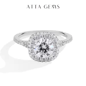 Women's 1.2CT Brilliant Cut Synthetic Moissanite Solitaire Ring - Multi-Size Artificial Gemstone Band for Daily Wear, Jewelry R182