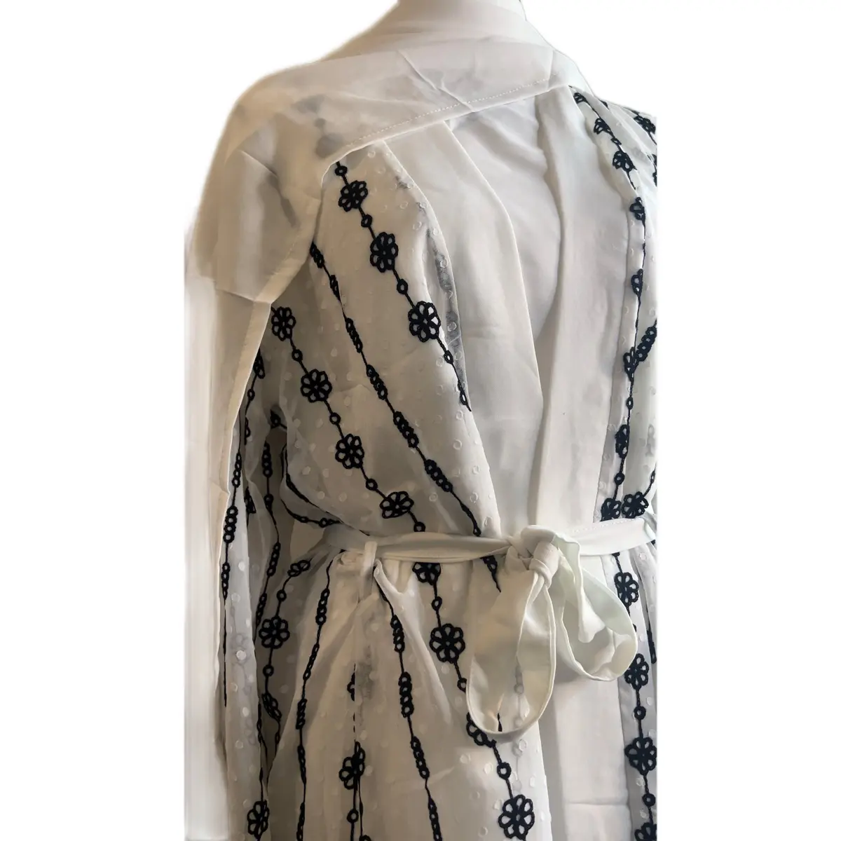 Crepe satin abaya