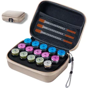 9 Slots Gold Insulin Vial Storage Case, Fridge Holder Protector for 10ml U-100 Vials, Portable Peptide Vial Organizer for Diabetic Supplies