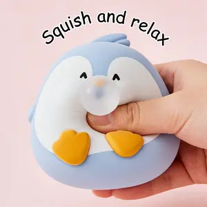 Kawaii Blue Penguin Squishy Toy, Slow Rising Bubble Squeeze Toy, Decompression Squeeze, Stress Relief Fidgeting, Child-Friendly Soft Material, Ideal Party Favors & Goodie Bag Fillers