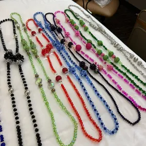 Women's Long Bead Necklace - Fashion Accessory