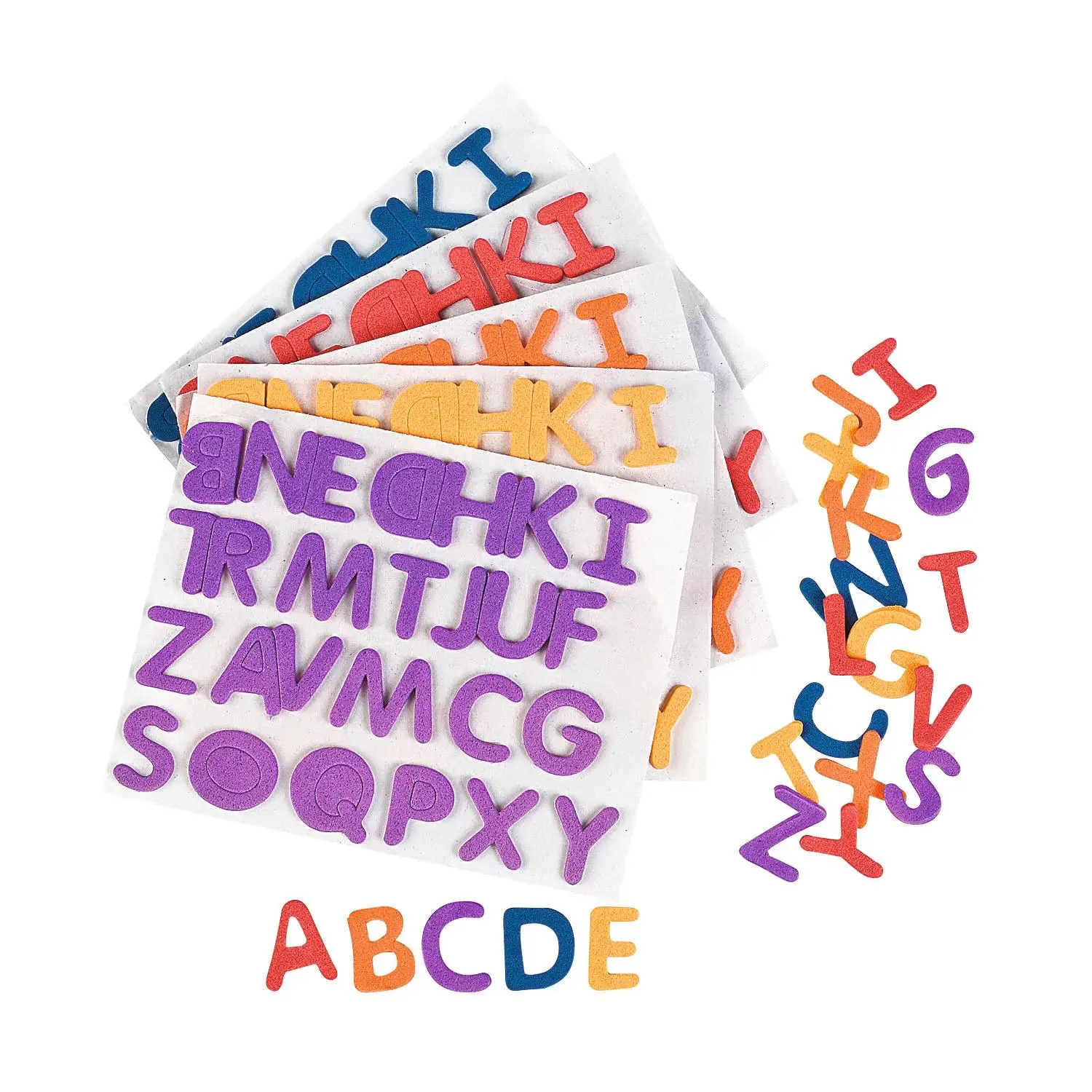Rainbow Self-Adhesive Letters, Craft Supplies, 1040 Pieces