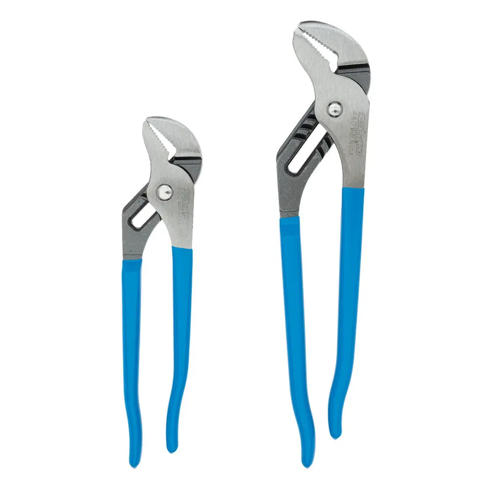 Channellock TG-1 2pc Tongue & Groove Set, 9.5", 12" Straight Jaw