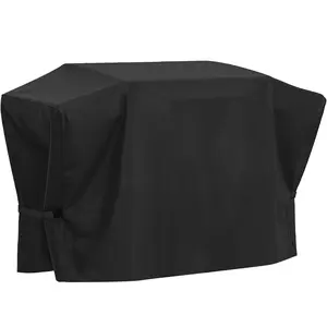 Griddle Cover for Blackstone 28 Inch Griddle with Hood, 5483 Waterproof BBQ Cover with Double Straps, Fade Resistant, Black