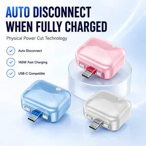 Smart Auto Stop Charging Adapter, Disconnect Charging Cable Protector Power Breaker Fully Charged Separator Detaches Power After Complete Charged Separate Cable Defender