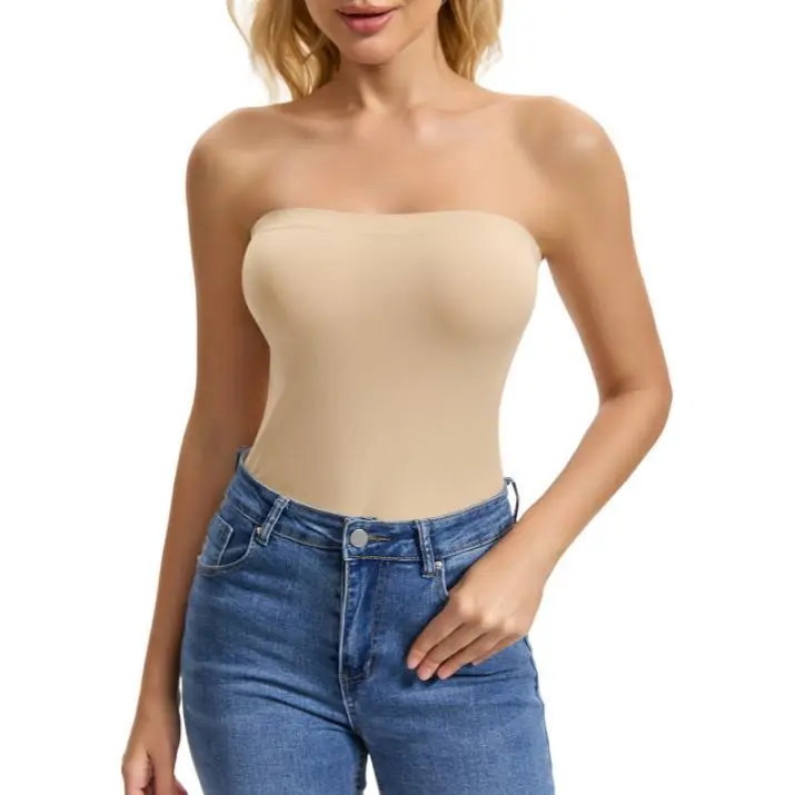 Imily Bela Womens Strapless Shapewear Tube Top Seamless Tummy Control Compression Camisole
