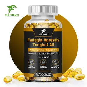 FULIMIKS Fadogia Agrestis & Tongkat Ali 2400mg Capsules - Extra Strength 200:1 Extract for Men & Women - Natural Testosterone Support for Energy, Strength, Performance & Vitality - 120 Count