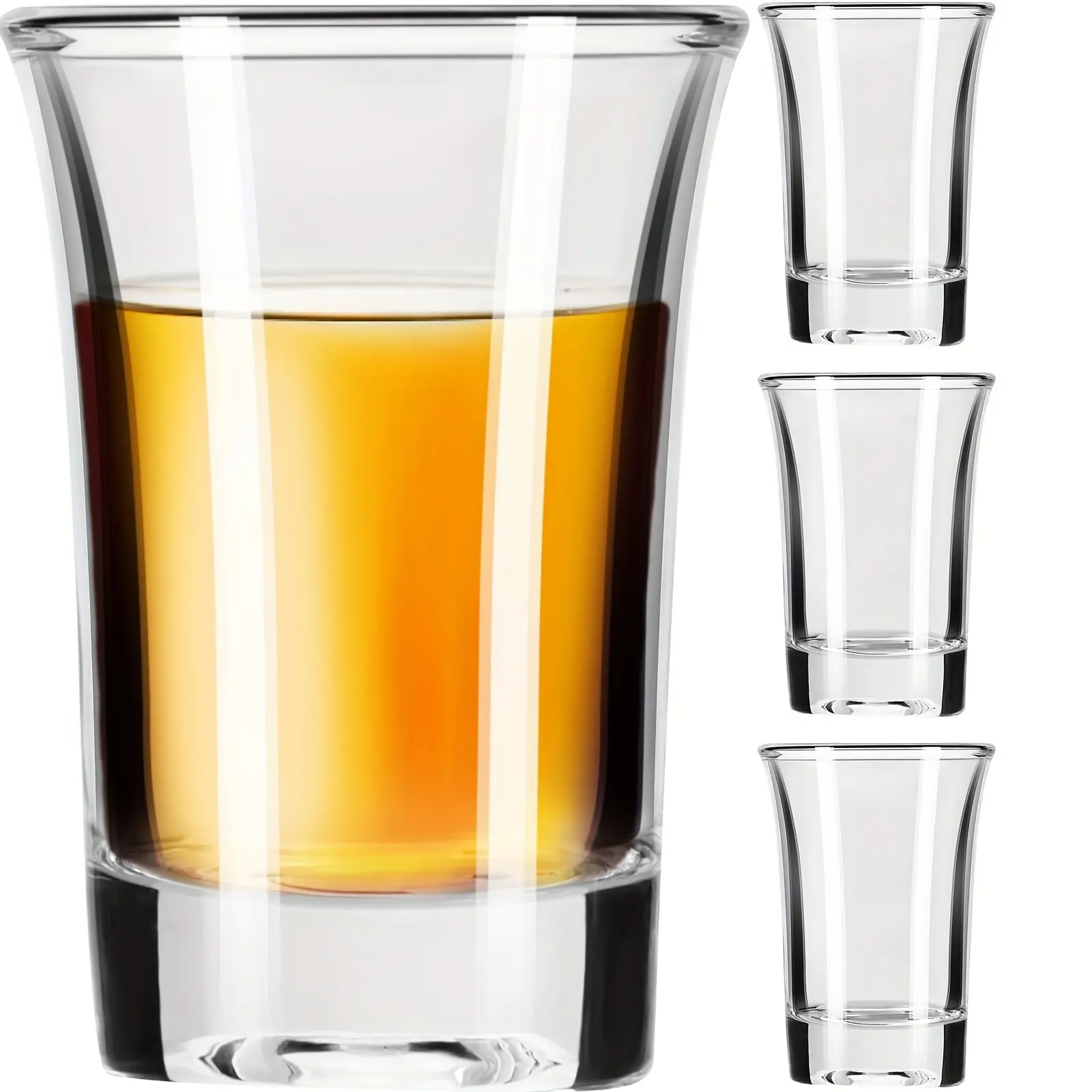 Classic 1.5oz Cylindrical Tequila Shot Glasses - 6-Piece Shot Set, Durable Bar Glassware, Party Gift for Bar Use, Gift Box Included