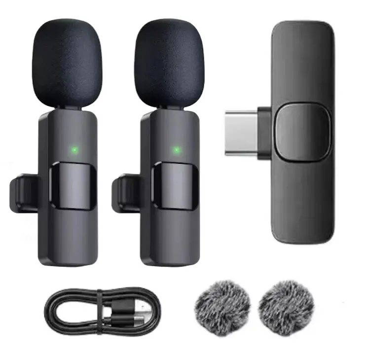 Mini Mic Pro (Latest Mode –Microphone for iPhone l5/16/17/18 & Android, Wireless Mini Microphone, Clear Voice, Noise Cancelling, Lavalier Mic for TikTok, YouTube & Interviews (iPhone 15+ & Android