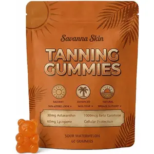 NEW 2026!!! Tanning Gummies– Natural Looking Glow, Bronzing,– Watermelon Flavored