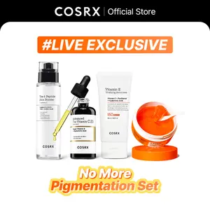 [COSRX Official] No More Pigmentation Set | Live Exclusive | vitamin C&E, peptide, alpha-arbutin, sunscreen, pigmentation, dark spot, sun damage, glow skin, clear skin
