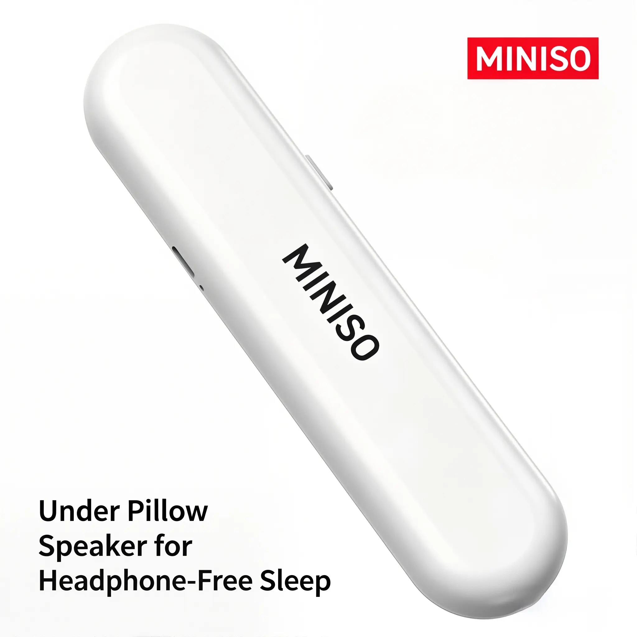 MINISO M103 - Bluetooth Pillow Speaker for Sleep, Under Pillow White Noise Sound Machine, Headphone-Free Sleep Audio with 3D Sound, Soft & Comfortable for Side Sleepers, Compatible with iOS & Android