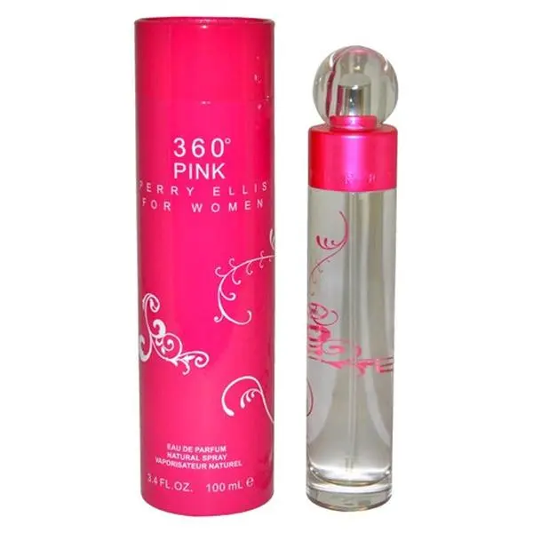 Perry Ellis 360 Pink EDP Spray for Women (Default Size, 3.4 fl oz Bottle) - Floral-Woody Fragrance with Lily, Rose, Sage for Female Wear & Feminine Energy