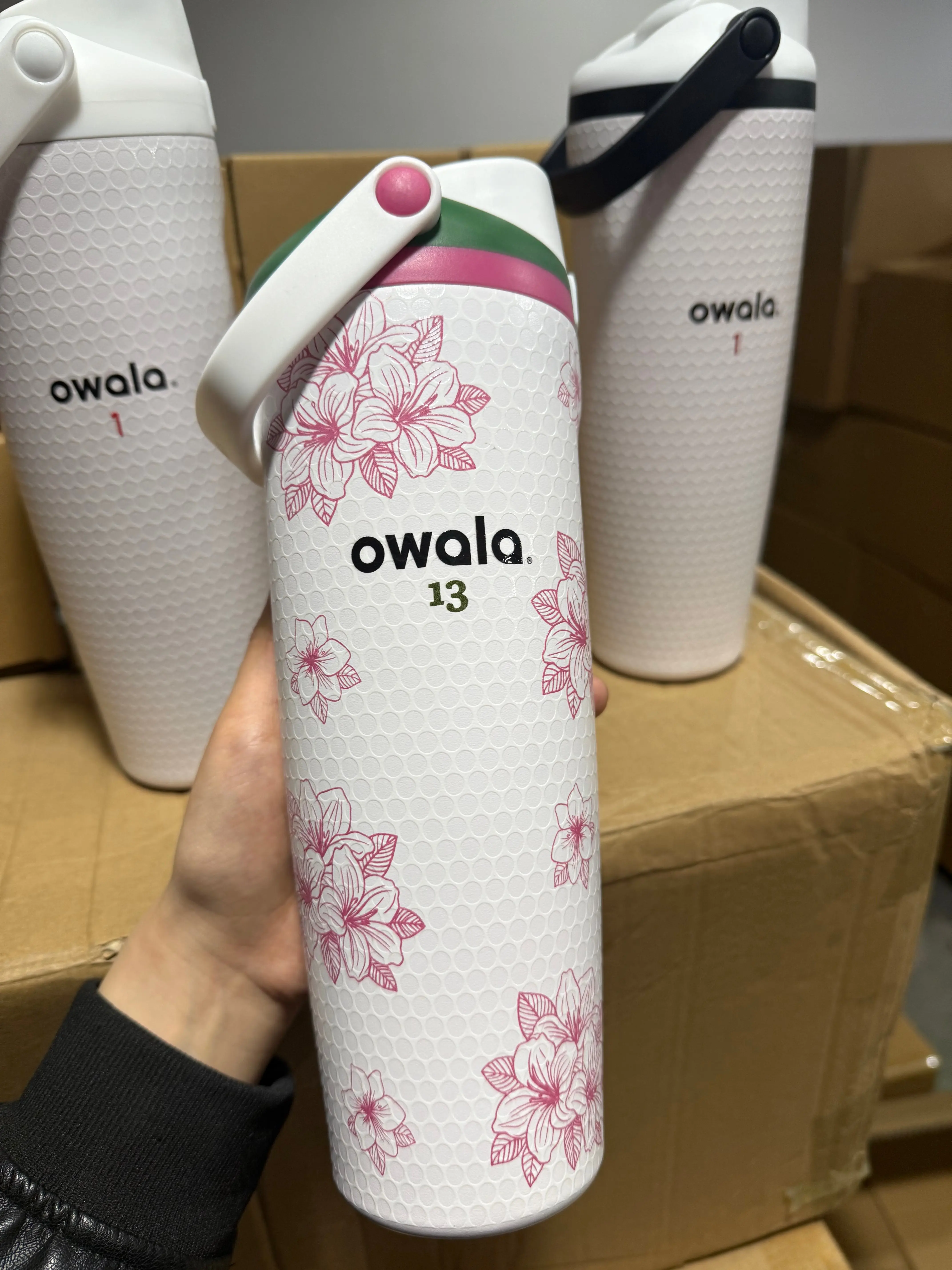 [NEW 2026] Owala Limited 13 Masters Golf 30oz Water Bottle - Leak-Proof, Stylish Kitchenware Drinkware for Everyday Use, Gifts for Women SS2 Spring Cup, Water Bottles