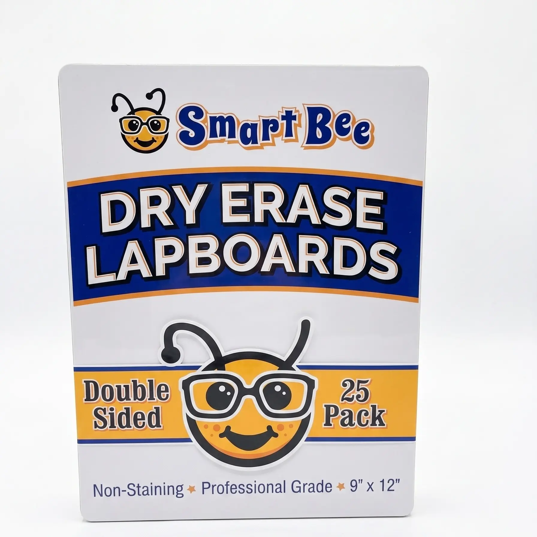 SmartBee 9x12 Dry Erase Lapboards (25 Pack) – Double Sided Whiteboards for Classroom & Office