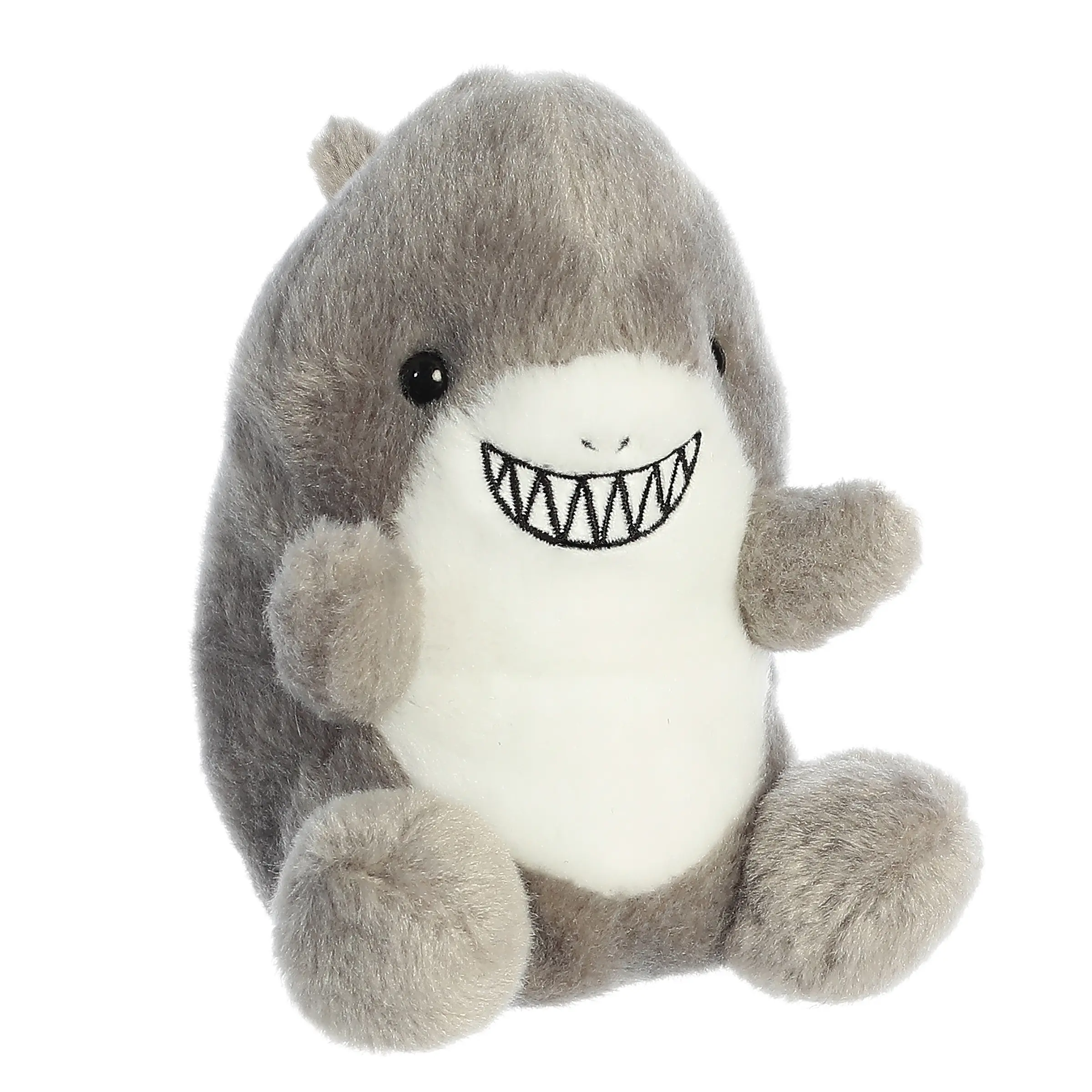 Palm Pals Adorable Chomps Shark Gray Soft Plush Collectable Stuffed Animal