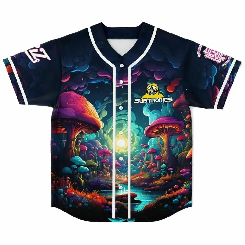 GRiZ x Subtronics Inspired Baseball Jersey, EDM Rave Festival Shirt and Trippy Dubstep Concert Outfit