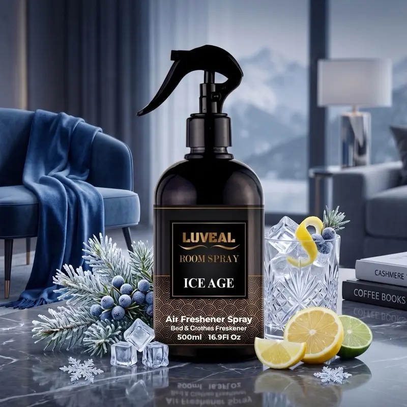 LUVEAL Room Spray, 500 ml - Fresh Linen & Various Scents, Indoor Odor Removal, Low Odor Home Fragrance