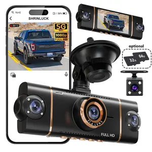 4 Channel Dash Cam 1080P HD with 5G WiFi & 360° Full Coverage, 64GB Included Easy Install Car Camera for Drivers Road Trips & Daily Commute