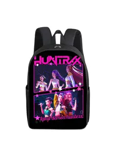 Demon Hunter Girl Group Pattern Printed 16-inch Single-layer Casual Printed Backpack