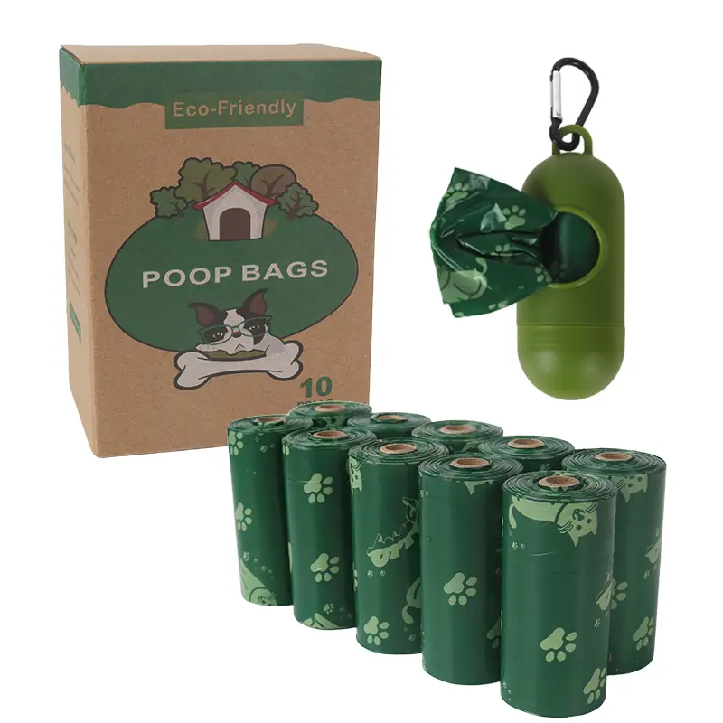 Pet Poop Bags with Dispenser, Leak-Proof Biodegradable Dog Waste Bags, Bulk Compostable Bags for Daily & Travel Use