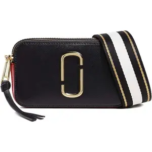 Marc Jacobs Womens The Snapshot Crossbody Bag  - Black/Red M0012007-011