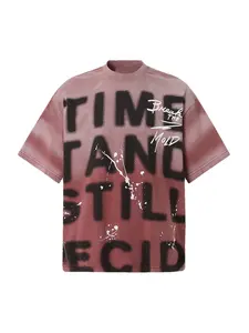 Thesupermade Ink Splash Letter Print T-shirt