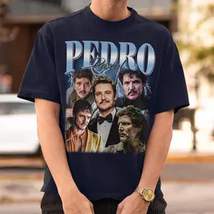 Pedro Pascal Collage Shirt, Unisex Fan Tee