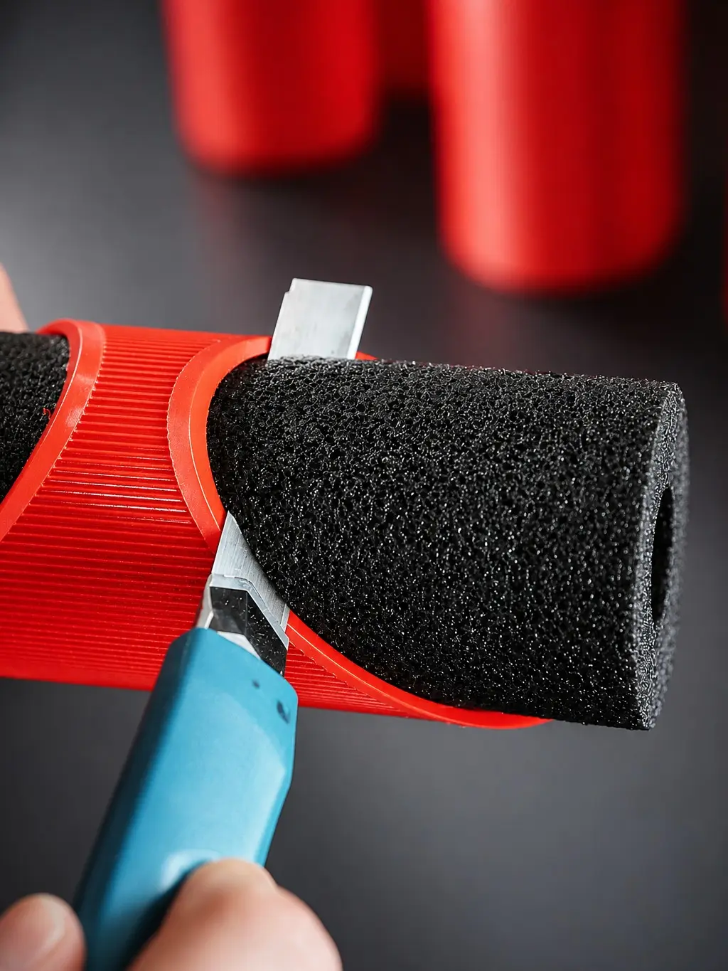 2.75" (70 mm) Pipe Insulation Cutting Guide | Foam Pipe Cutter Tool | 45° & 90° Miter Guide for Thick-Wall Foam Pipe Insulation | Plumbing Insulation Cutting Fixture