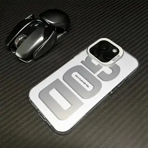 GOD Pattern Fashion TPU Laser Craft Phone Case for iPhone 17 16 15 14 13 12 11 Samsung Galaxy S25 S24 S23 S22 Anti-Drop Protection