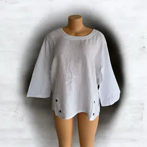 White cotton Indian blouse  one size fits all