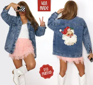 Santa Women's Oversized Denim Jacket