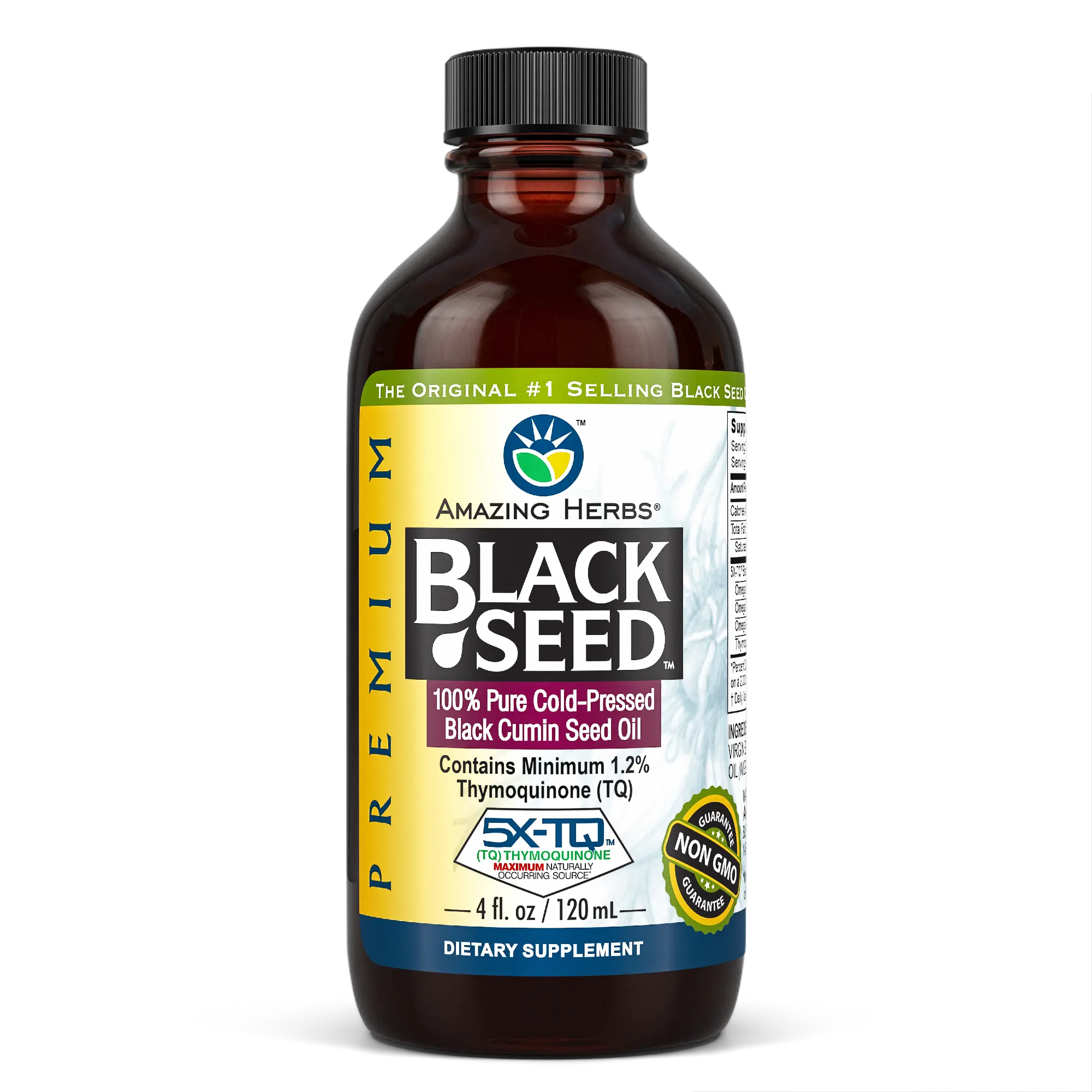 Amazing Herbs Premium Black Seed Oil Bottle (4oz), Health, Vitamin, Supplement, Immunity