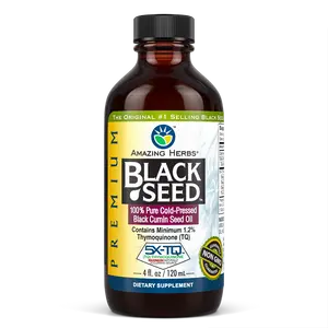 Amazing Herbs Premium Black Seed Oil Bottle (4oz), Health, Vitamin, Supplement, Immunity