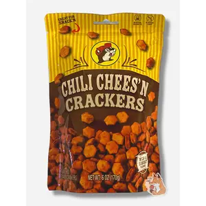 Buc-ee's Chili Chees'n Crackers Snack Bites Snack Chips Crispy Crunchy Cheese