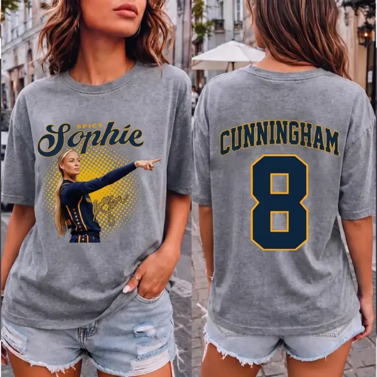 Youth & Adult Sophie Cunningham 8 Women Basketball Vintage T Shirt