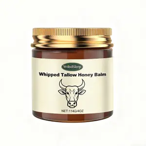 Whipped Grass-Fed Beef Tallow Honey Balm - 4 Oz,Moisturizing Cream for Soft, Smooth Skin - Handmade All-Natural Moisturizer - Lavender,hydrating, comfort, moisture boost cream, luminous firming cream, body care, hydrating dry skin daily