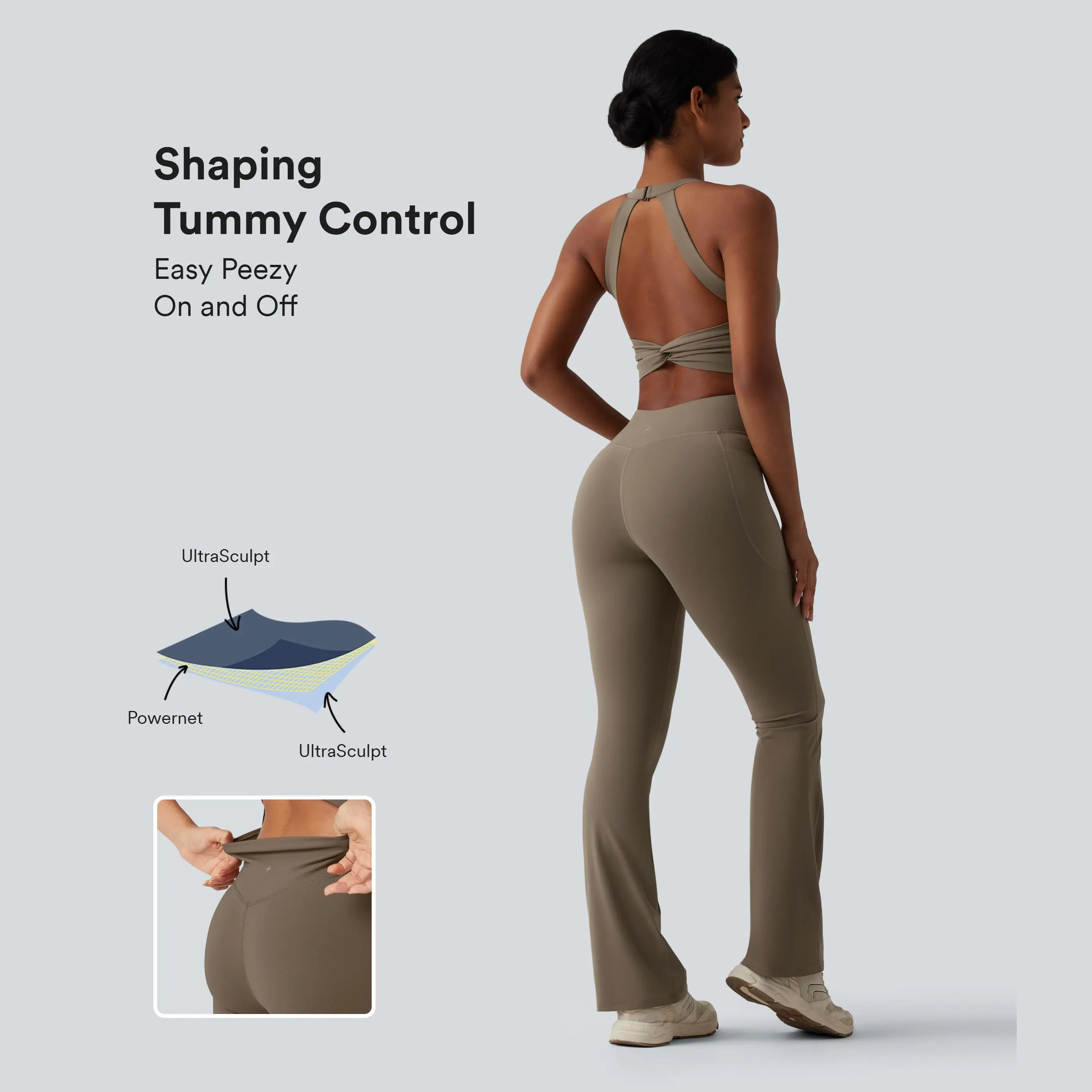 Halara UltraSculpt™ Tummy Control Bootcut Training Jumpsuit with Pockets-Easy Peezy Edition