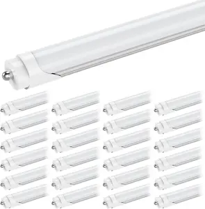 CNSUNWAY 8FT LED Bulbs, 45W 5400LM 6000K Super Bright, FA8 Single Pin LED Light Tube, Frosted Cover, Ballast Bypass, F96T12 Fluorescent Light Bulbs Replacement, ETL Listed (25-Pack)