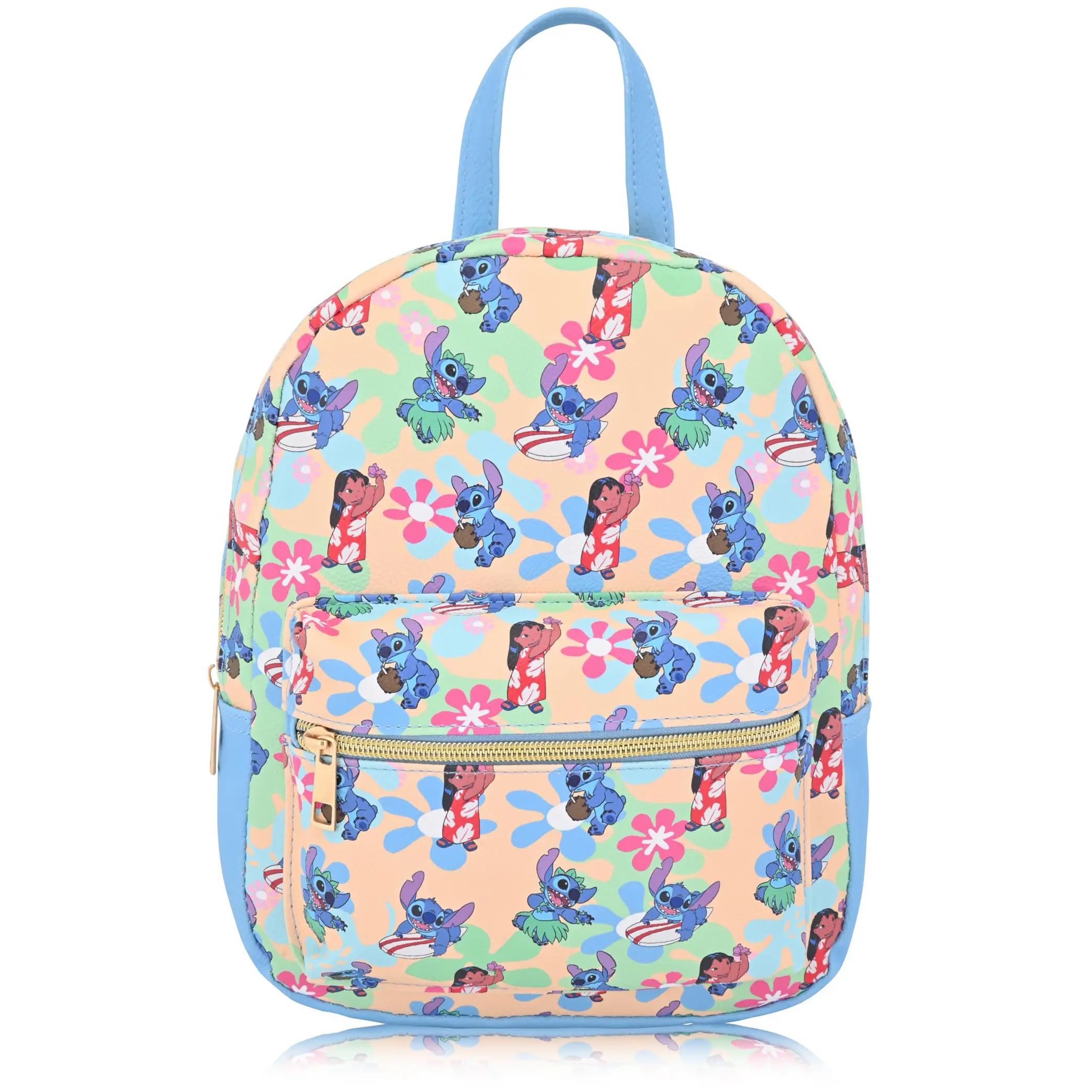 Fast Forward Lilo and Stitch Backpack | Cute PU Leather 10" Mini Backpack
