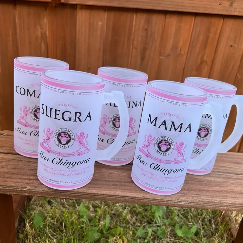 LAS M4S LCHINGON4S MAMÁ SUEGRA HERMANA COMADRE MADRINA JARRA CERVECERA 16oz regalo día de las madres regalo para mamá mother day