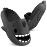 DIOLV Men's Open Toe Shark Sandals Slippers Shark Slides Novelty Pillow Slippers Cushioned Cloud Slides Fathersdaygift Dark Grey Boy Footwear Walking Shoes Flipflop Dance Decor