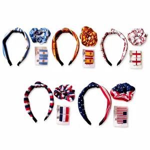 2026 soccer 4-Piece Hair Accessory Set: Headband, Hair Tie,uniqueand Hair Clip Combo — Suitable for All Ages (Women & Girls); An Ideal Choice for Sports Events, Parties, and Daily Wear.
