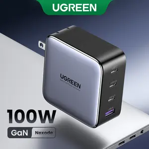 UGREEN 100W/140W/200W Nexode USB C Super Charger. 4-Port GaN Foldable Wall Adapter. Perfect for MacBook Pro/Air, iPad Pro, iPhone 17/16/15 Pro. Fast Charging Charger,September Restock，TikTokShopBlackFriday ,Tiktokshopstockup