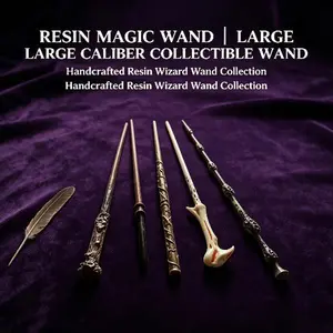 Big Bore Resin Magic Wand Toy, Wizard Collectible Hobby Accessory with Great Playability for Kids & Adults, Fantasy Cosplay Roleplay Wand, Perfect Novelty Gift for Themed Party & Hobby Collection