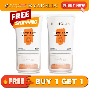 Bymolia Neck Firming Cream - Tighten & Lift for Crepey Skin, Moisturizing, Hydrating, 120g, Alcohol Free, Suitable for All Skin Types - Smoother, Tightening, Moisturizer, Body Care Moisture Cosmetic-Cruelty Free