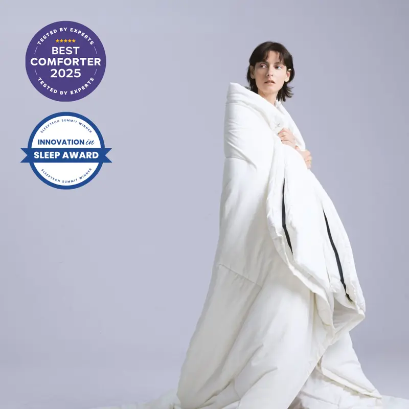 Mellow Sleep | Dual-Layer Temperature Control Comforter - Super Fluffy Duvet, Lightweight & Breathable, Dual-Layer Design, OEKO-Tex Certified, Hypoallergenic, Machine Washable, Twin/Full/Queen/King Sizes