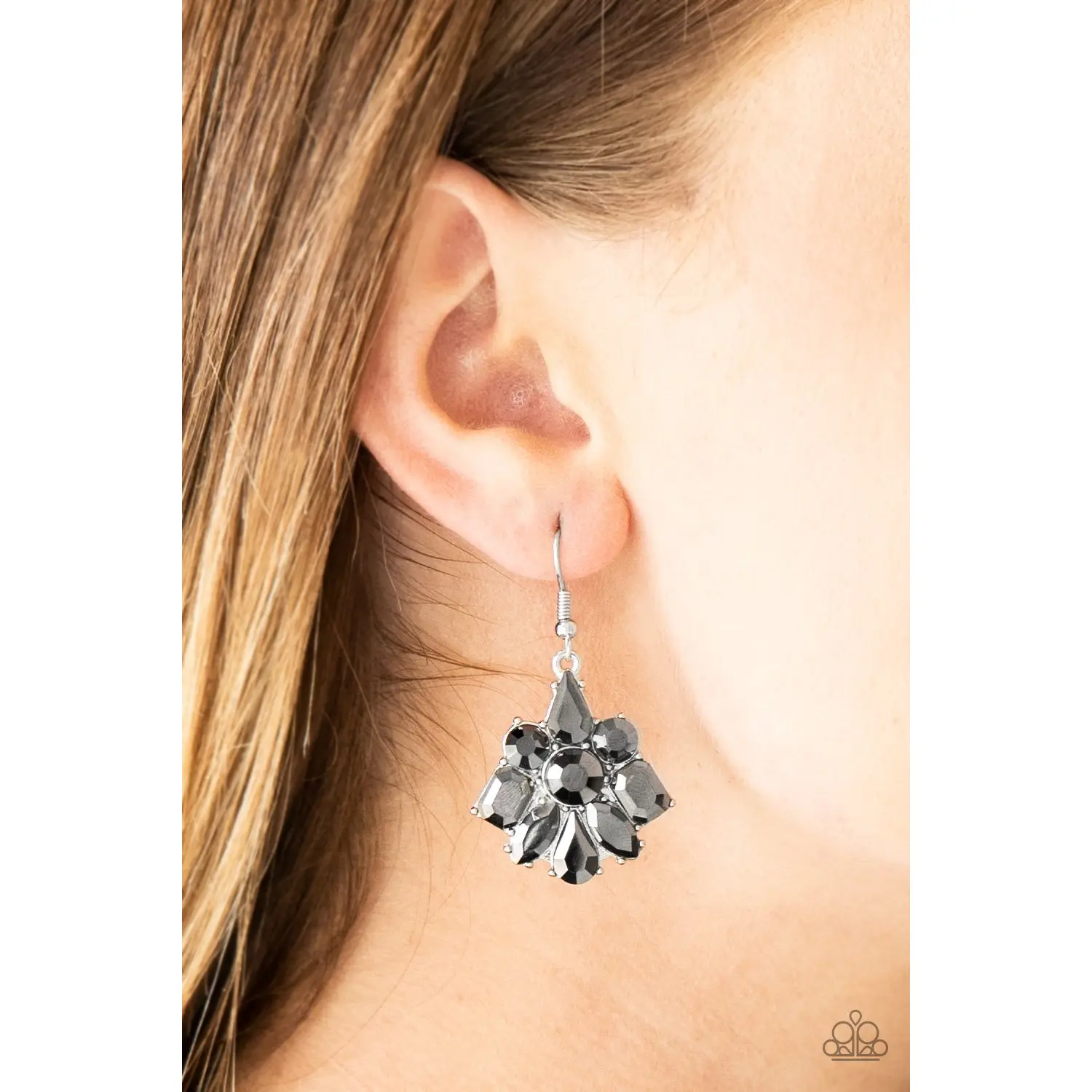 Fiercely Famous - Silver Earrings - Paparazzi