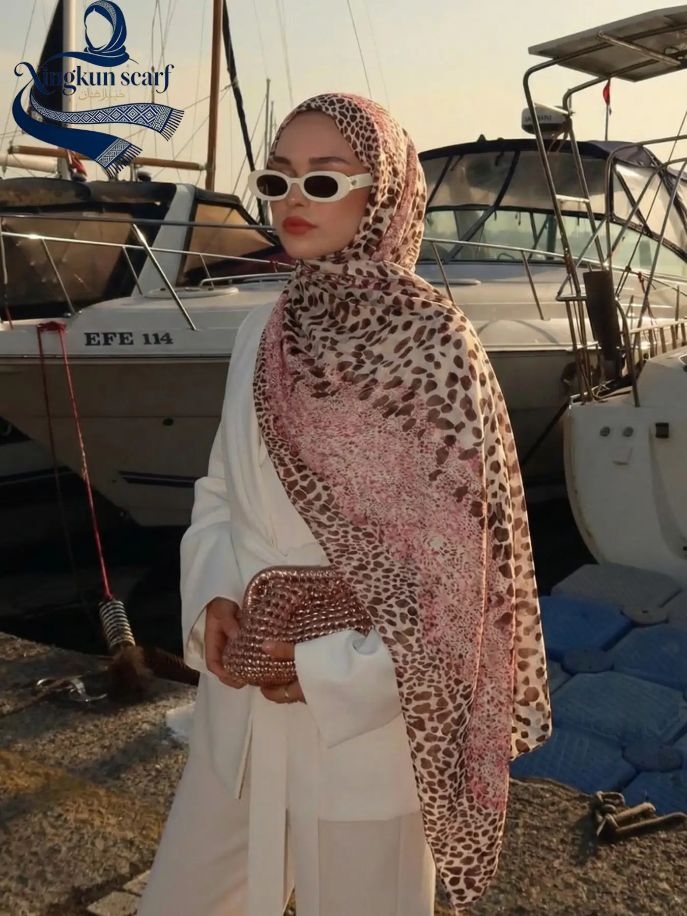 Fashion Leopard Print Bali Fabric Hijab Scarf, Turban Hijab, Elegant Women's Printed Headscarf, Muslim Fashion Daily Wear, Breathable Beach Long Shawl Wrap, Summer