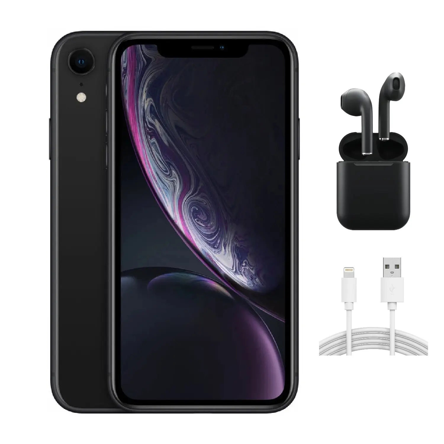 Refurbished iPhone XR (Unlocked)-Good Condition with Wireless Earbuds & 1 Year Warranty